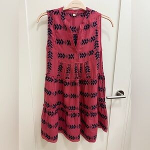 Elan embroidered coverup babydoll dress